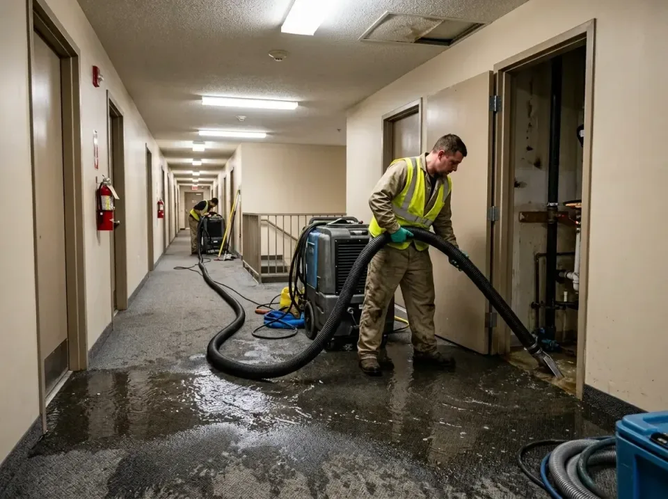 multi-unit-apartment-hallway-f-005 — frequently asked questions, Emergency Burst Pipe Water Extraction & Removal in Amityvil…